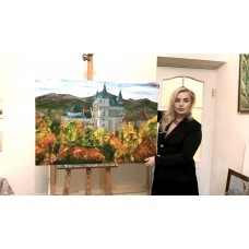 “Slovak Castle” – Original Oil Painting, Autumn Architectural Landscape | Marina Stognieva “Slovak Castle” – Original Oil Painting, Autumn Architectural Landscape | Marina Stognieva